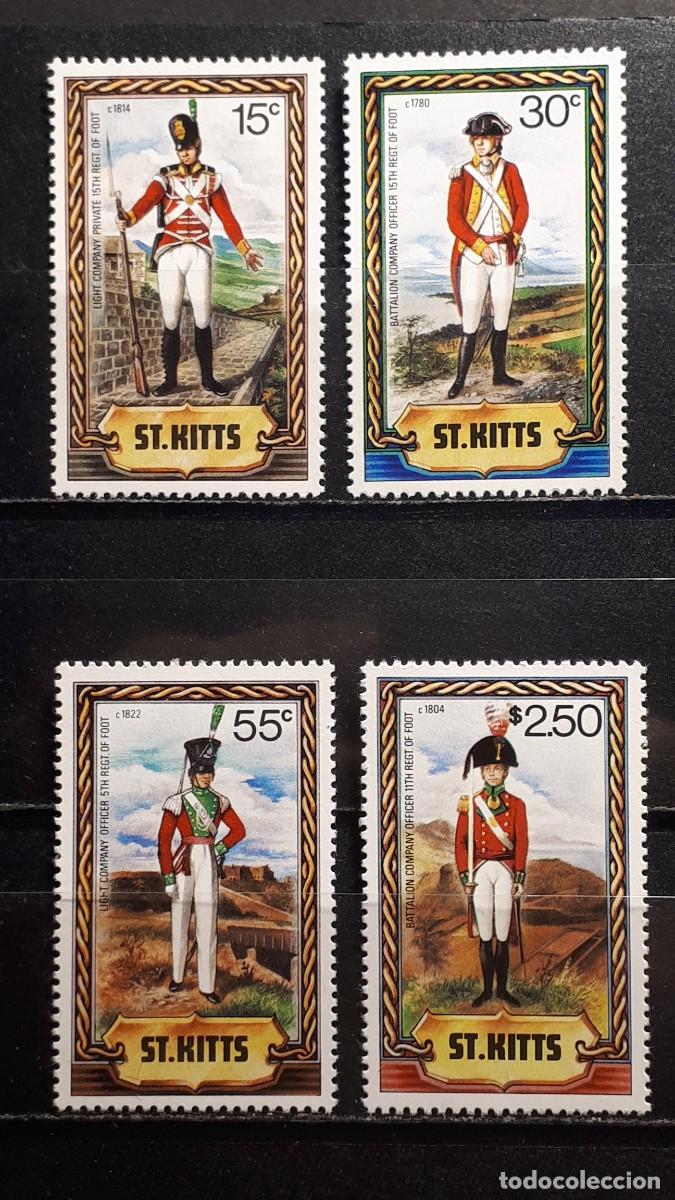 Sellos: MILITAR. SAN CRISTOBAL. **. A&Ntilde;O 1983. YVERT 527/30