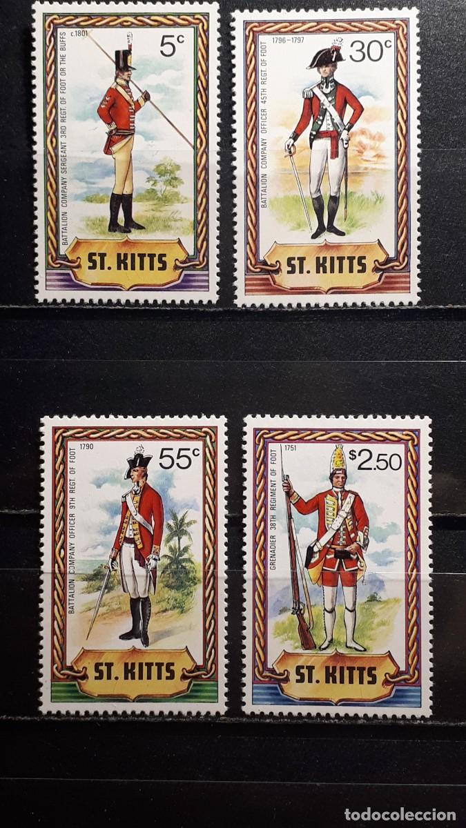Sellos: MILITAR. SAN CRISTOBAL. **. A&Ntilde;O 1981. YVERT 468/71