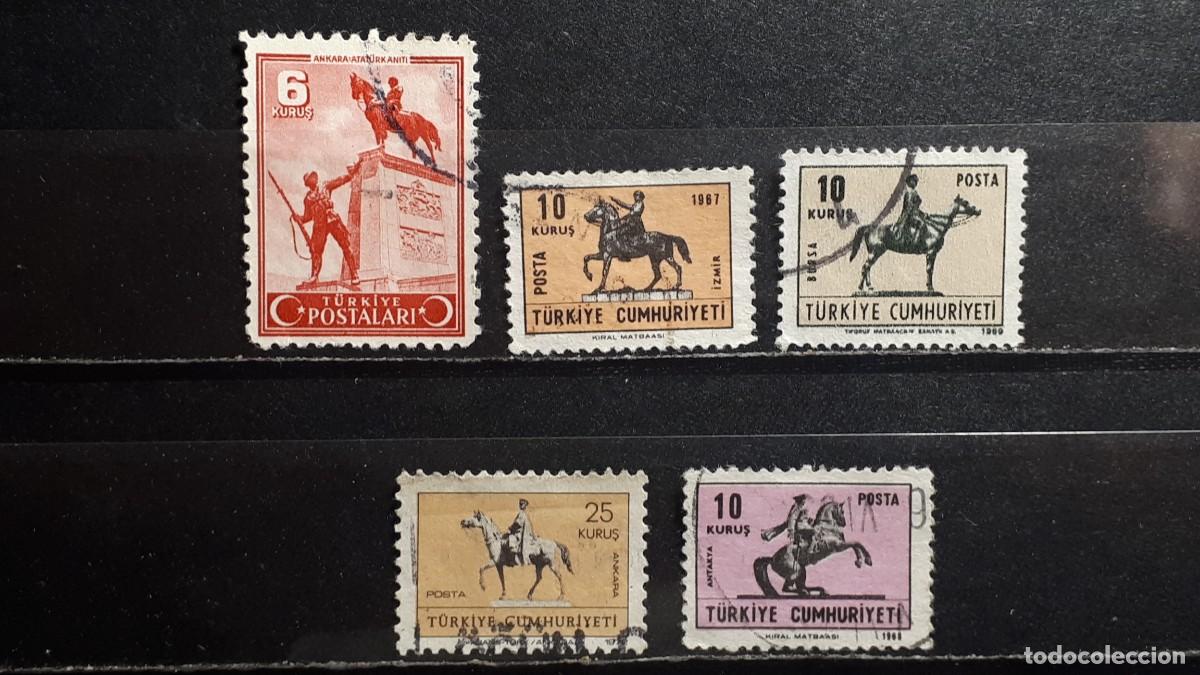 Sellos: MILITAR. TURQU&Iacute;A. A&Ntilde;O 1943-72.&deg;.