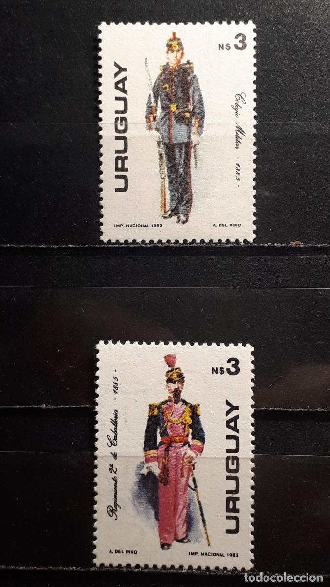 Sellos: MILITAR. URUGUAY . A&Ntilde;O 1983. **. YVERT 1120/1