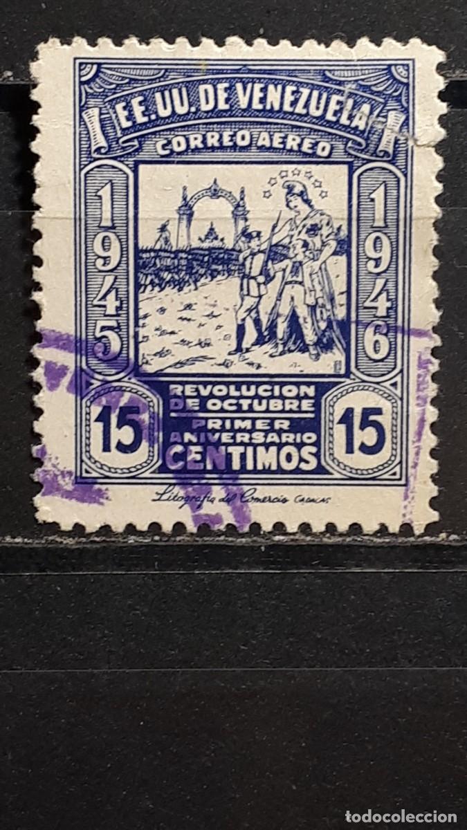 Sellos: MILITAR. VENEZUELA. A&Ntilde;O 1946. &deg;. YVERT 214.