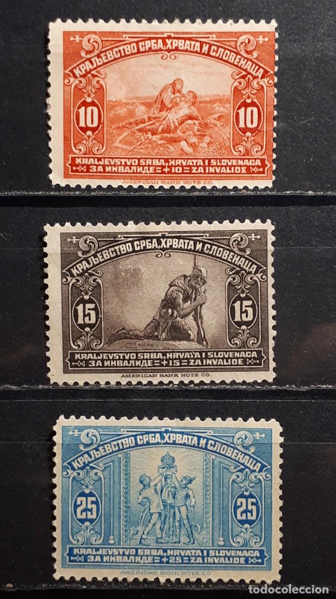 Sellos: MILITAR. YUGOSLAVIA. A&Ntilde;O 1921. *. YVERT 126/8