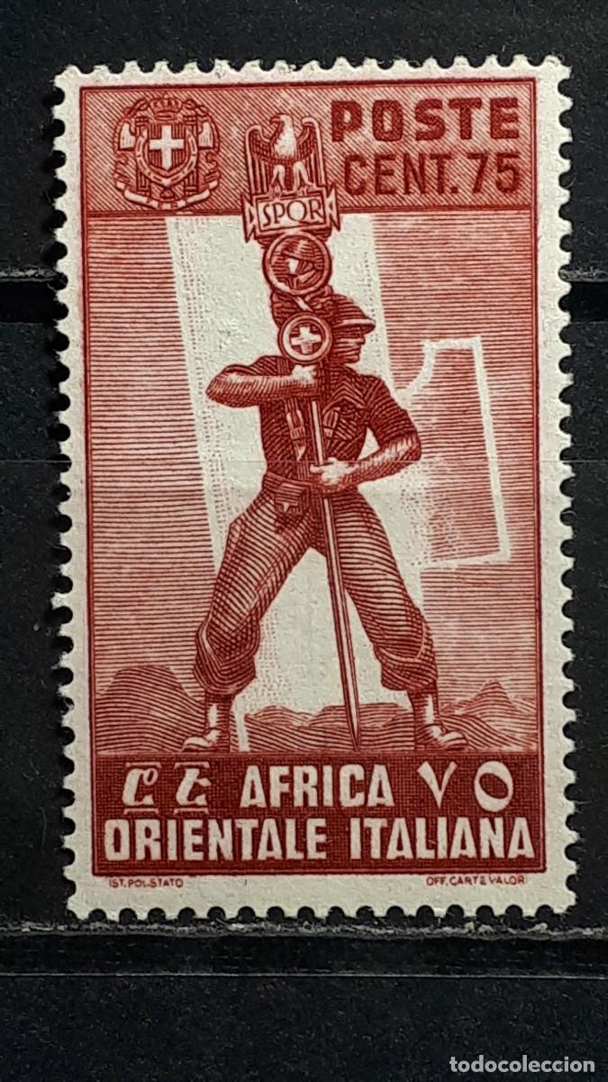 Sellos: MILITAR. AFRICA ORIENTAL, italiana. *. A&Ntilde;O 1938. YVERT 11