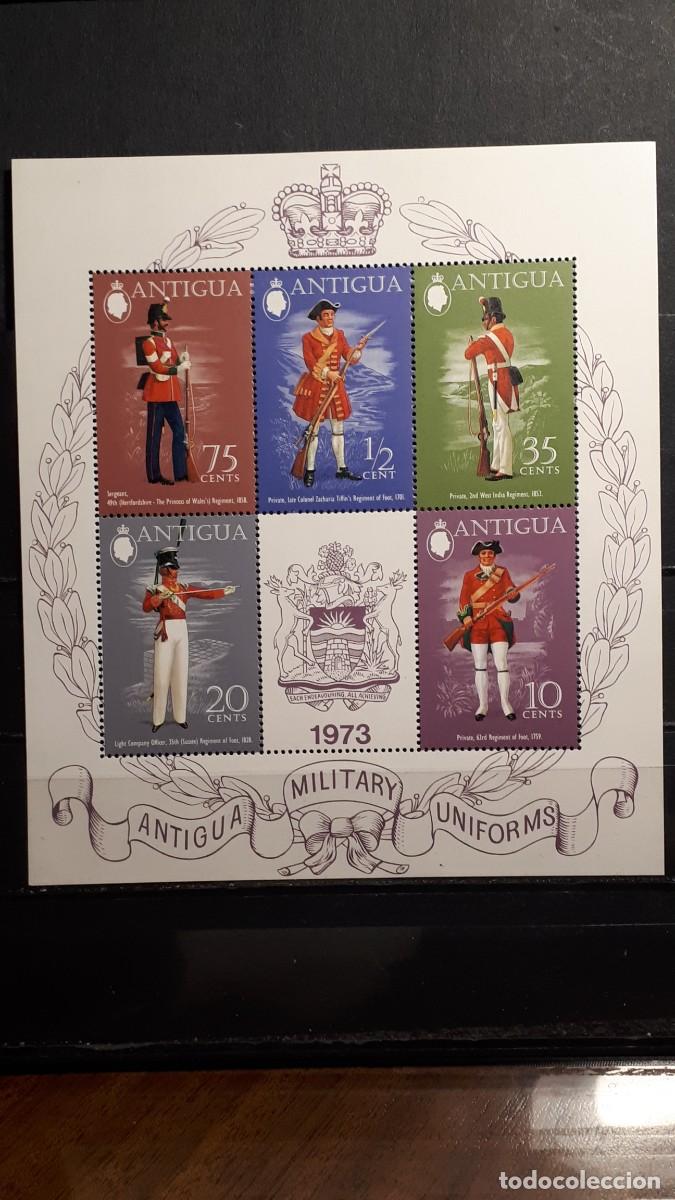 Sellos: MILITAR. ANTIGUA. A&Ntilde;O 1973. **. YVERT H.B. 7