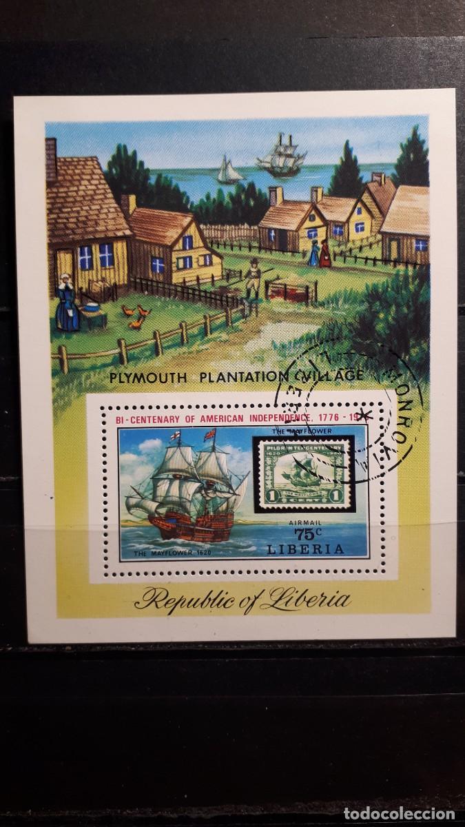 Sellos: MILITAR. LIBERIA. A&Ntilde;O 1975. &deg;. H.b. 75