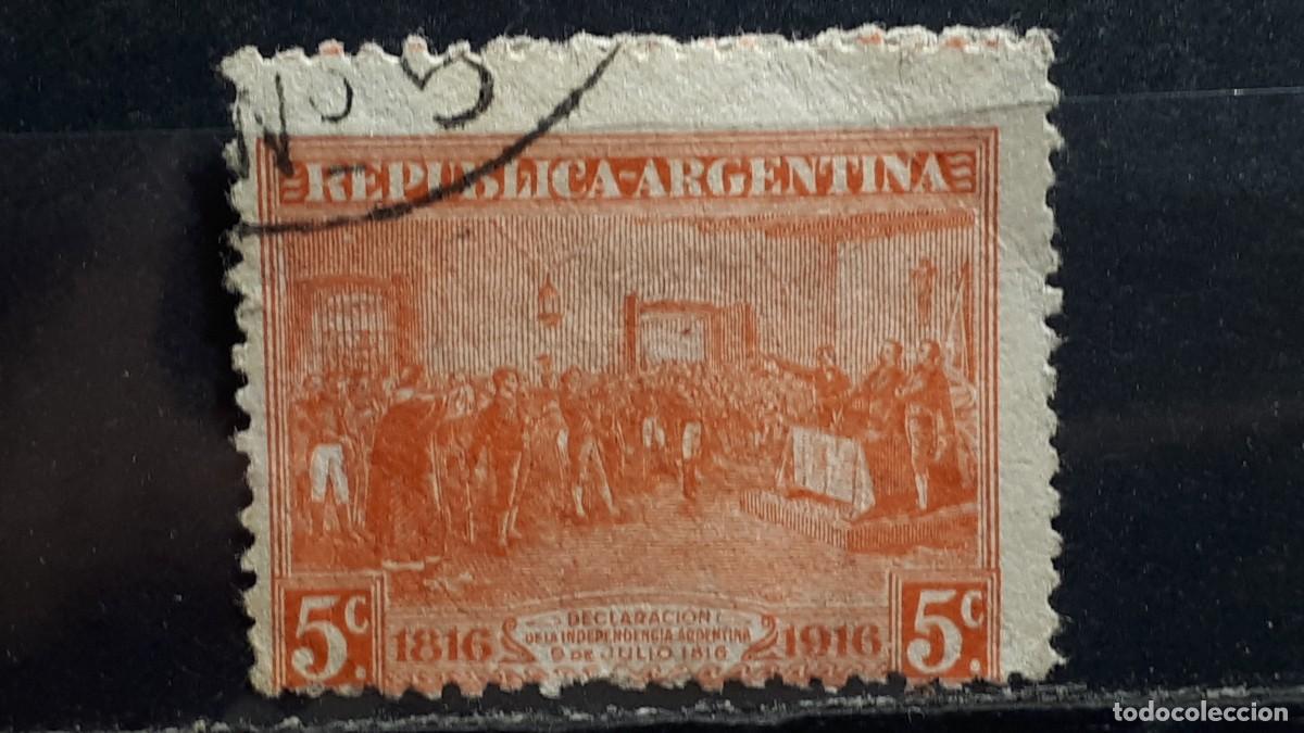 Sellos: MILITAR. ARGENTINA. A&Ntilde;O 1916. &deg;. YVERT 201