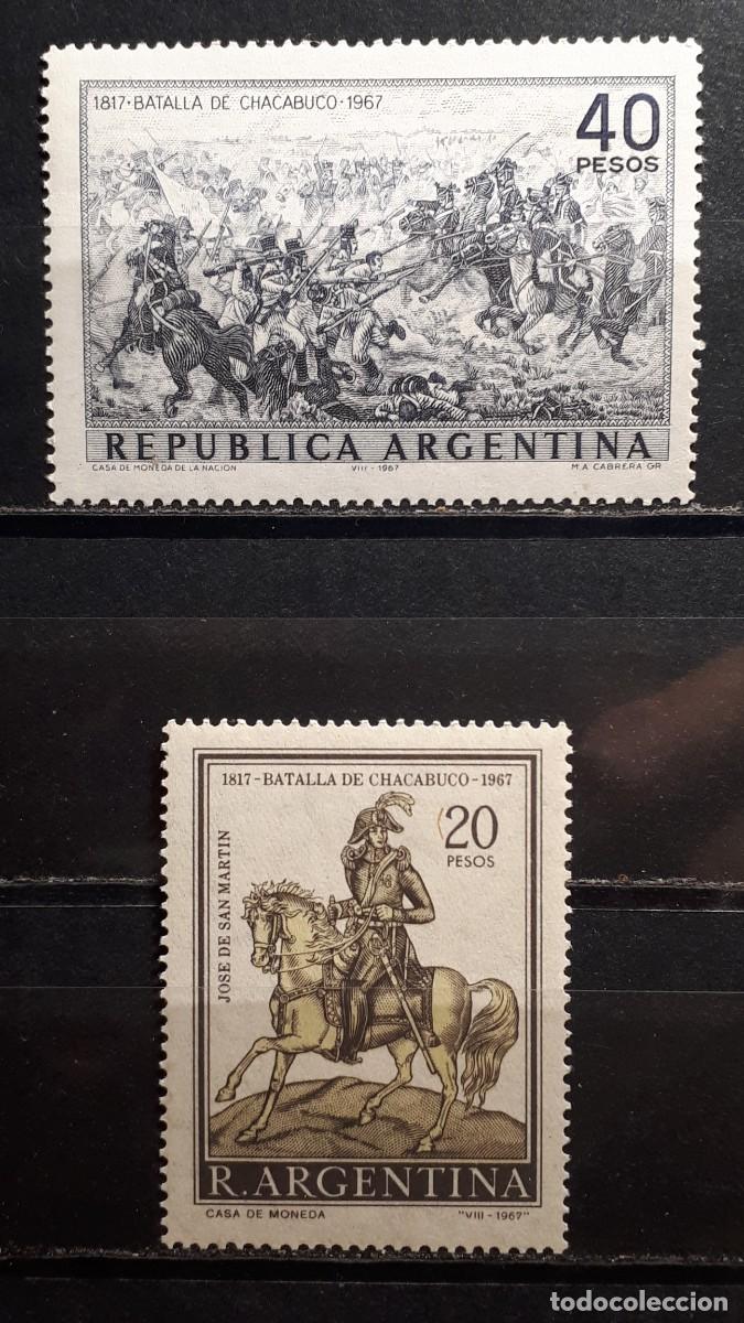 Sellos: MILITAR. ARGENTINA. A&Ntilde;O 1967. **. YVERT 797/8