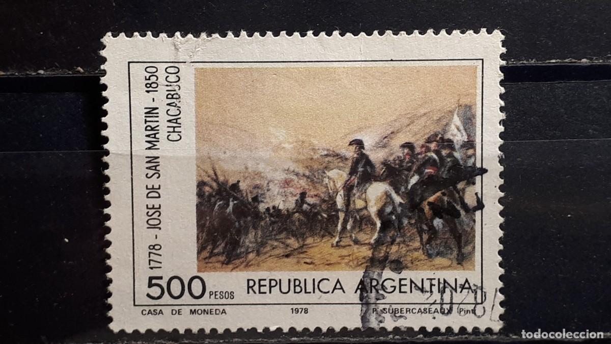 Sellos: MILITAR. ARGENTINA. A&Ntilde;O 1978. &deg;. YVERT 1158