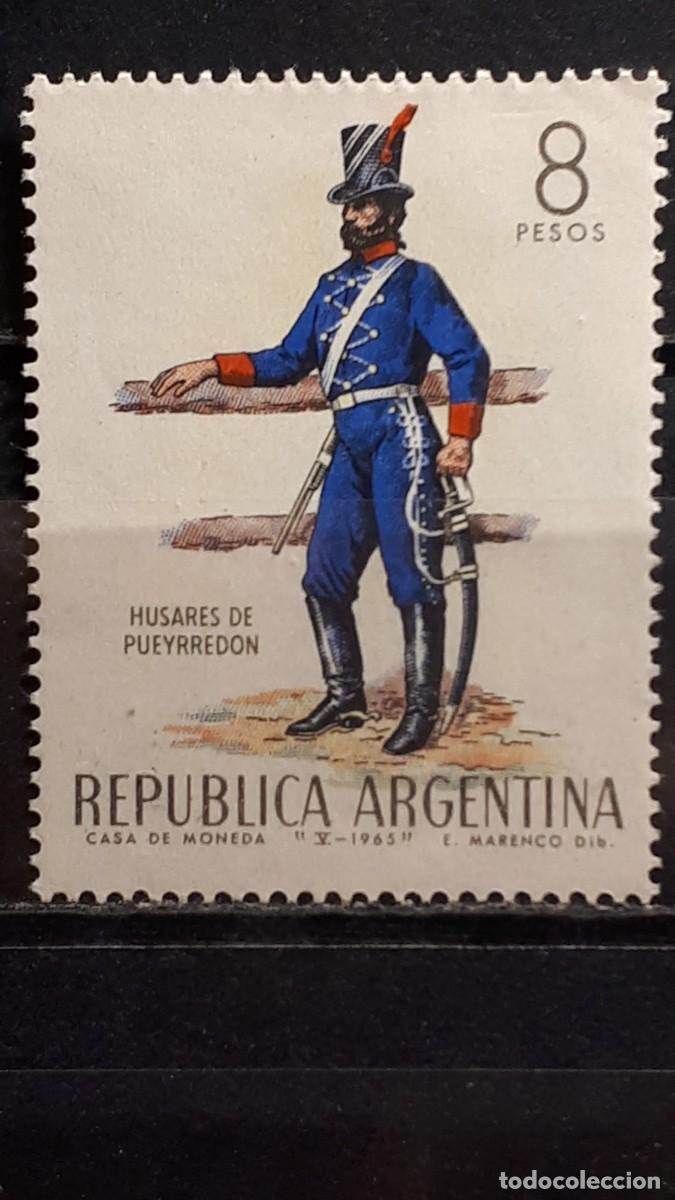 Sellos: MILITAR. ARGENTINA. A&Ntilde;O 1965. **. YVERT 704