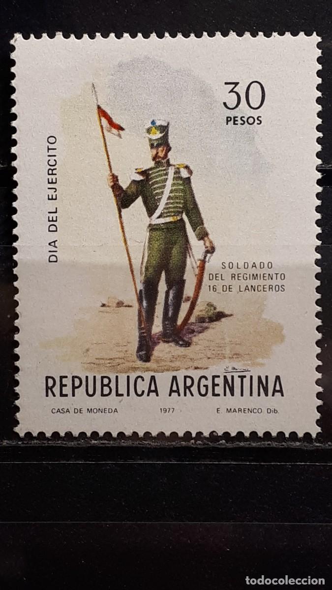 Sellos: MILITAR. ARGENTINA. A&Ntilde;O 1973. **. YVERT 1096