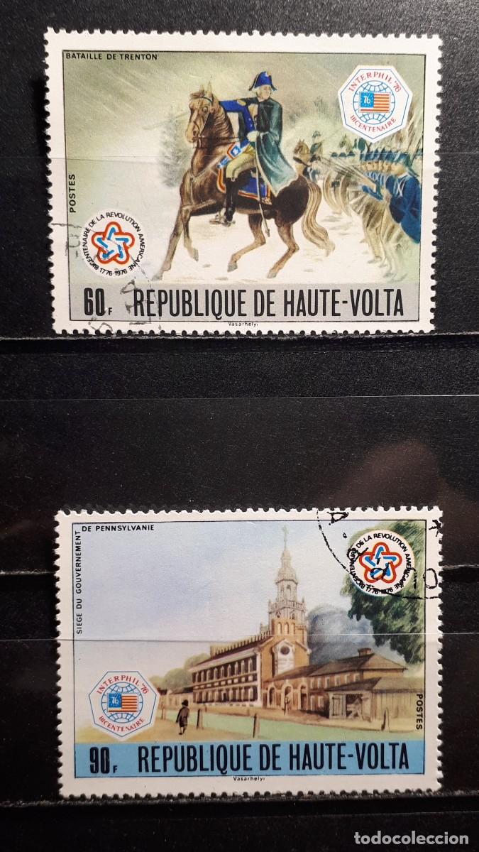 Sellos: MILITAR. ALTO VOLTA. &deg;. A&Ntilde;O 1976. Yvert 393/4