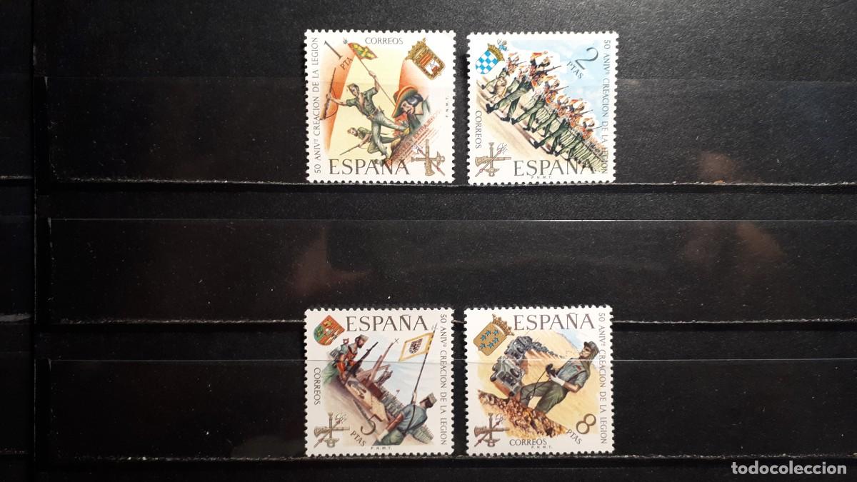 Sellos: MILITAR. ESPA&Ntilde;A. **. A&Ntilde;O 1971. Edifil 2043/6