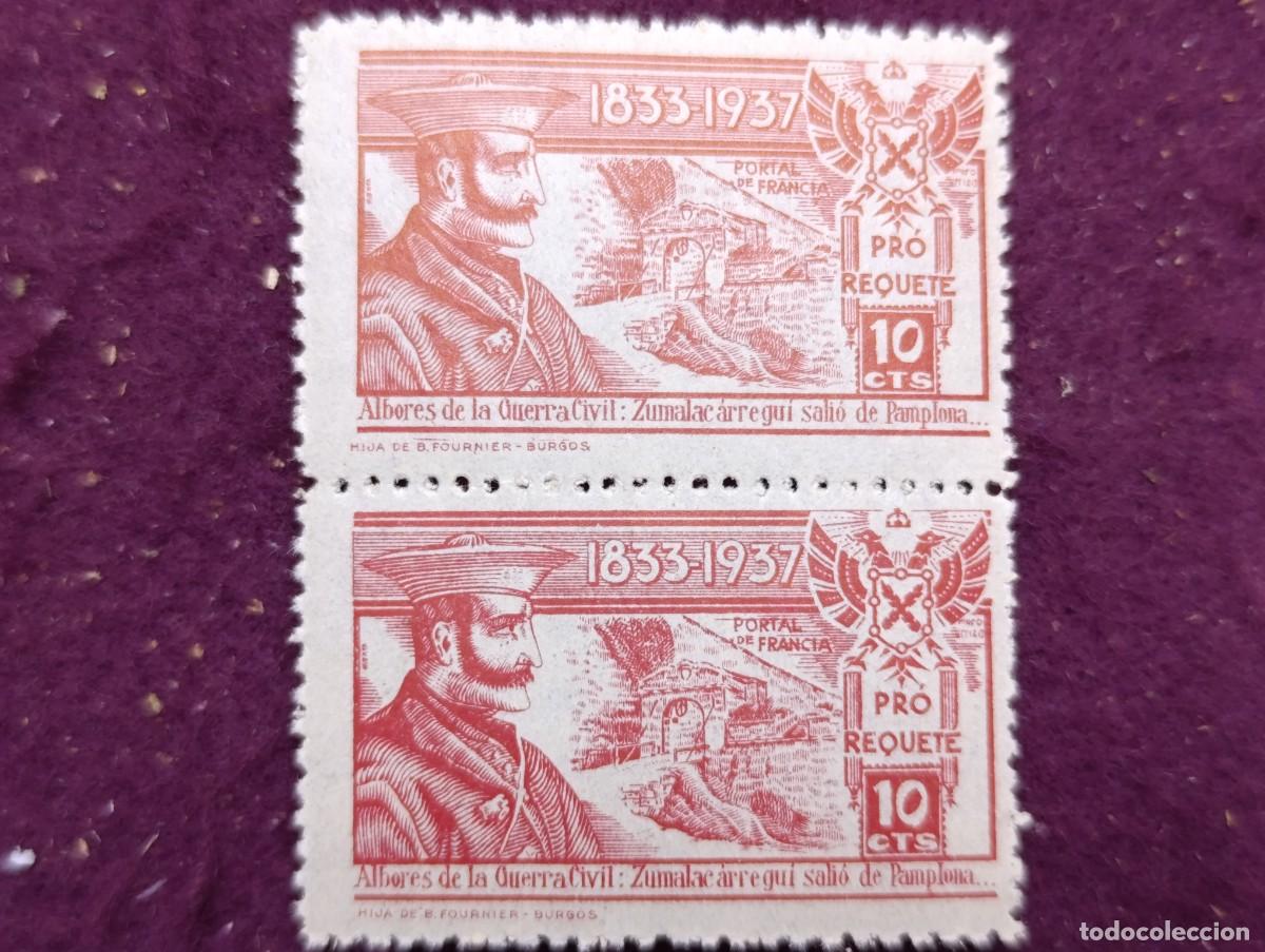Selos: Dos Sellos Carlismo, Pro-Requet&eacute;, 1833 - 1937, Albores de la Guerra Civil, Hija de B. Fournier