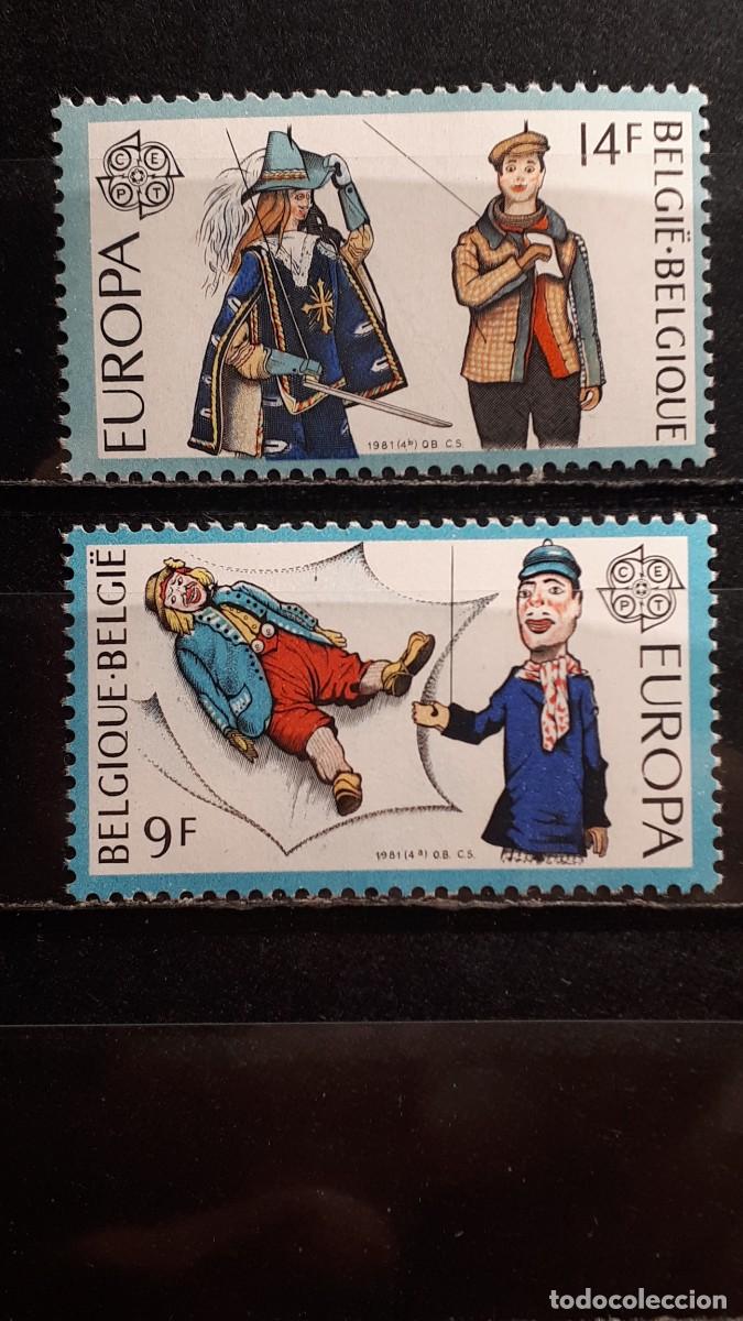 Sellos: MILITAR. B&Eacute;LGICA. **. A&Ntilde;O 1981. YVERT 2006/7