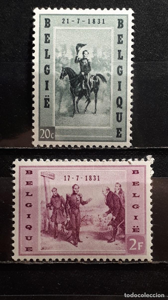 Sellos: MILITAR. B&Eacute;LGICA. **. A&Ntilde;O 1957. YVERT 1020/1