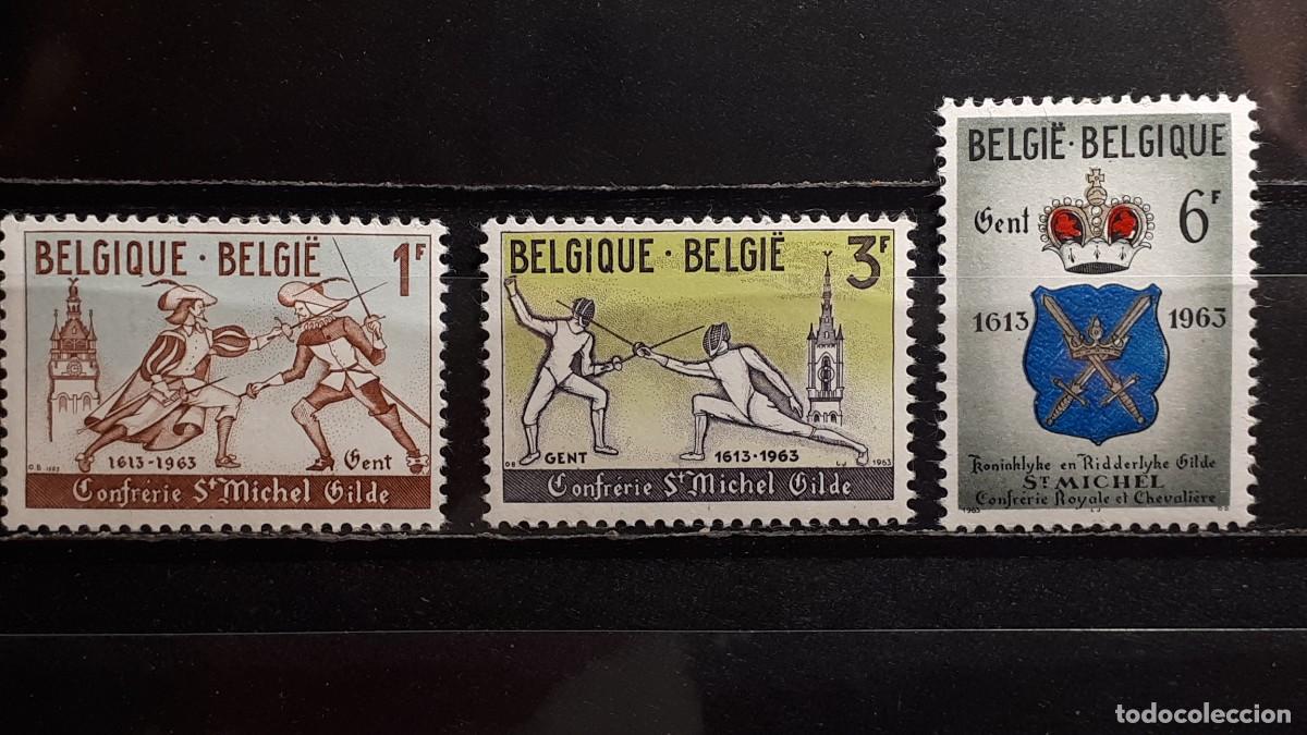 Sellos: MILITAR. B&Eacute;LGICA. **. A&Ntilde;O 1963. YVERT 1246/8