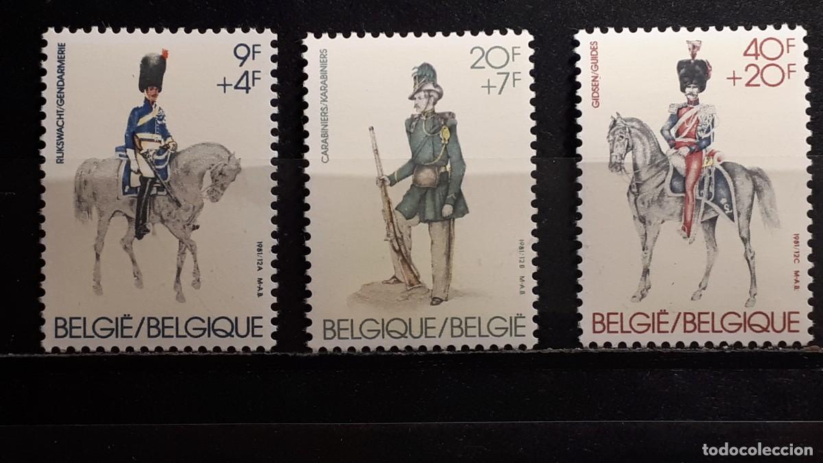 Sellos: MILITAR. B&Eacute;LGICA. **. A&Ntilde;O 1981. YVERT 2030/2