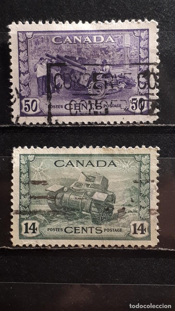 Sellos: MILITAR. CANADA. A&Ntilde;O 1943. &deg;. YVERT 215, 217