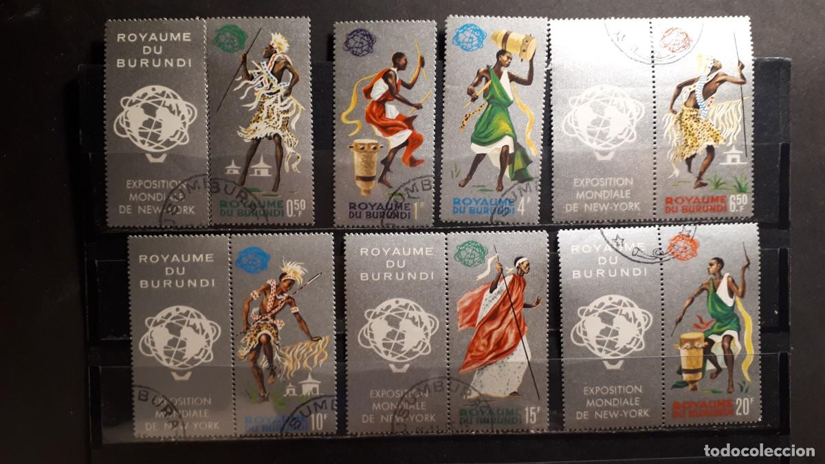 Sellos: MILITAR. BURUNDI. A&Ntilde;O 1965. &deg;. YVERT 154/69