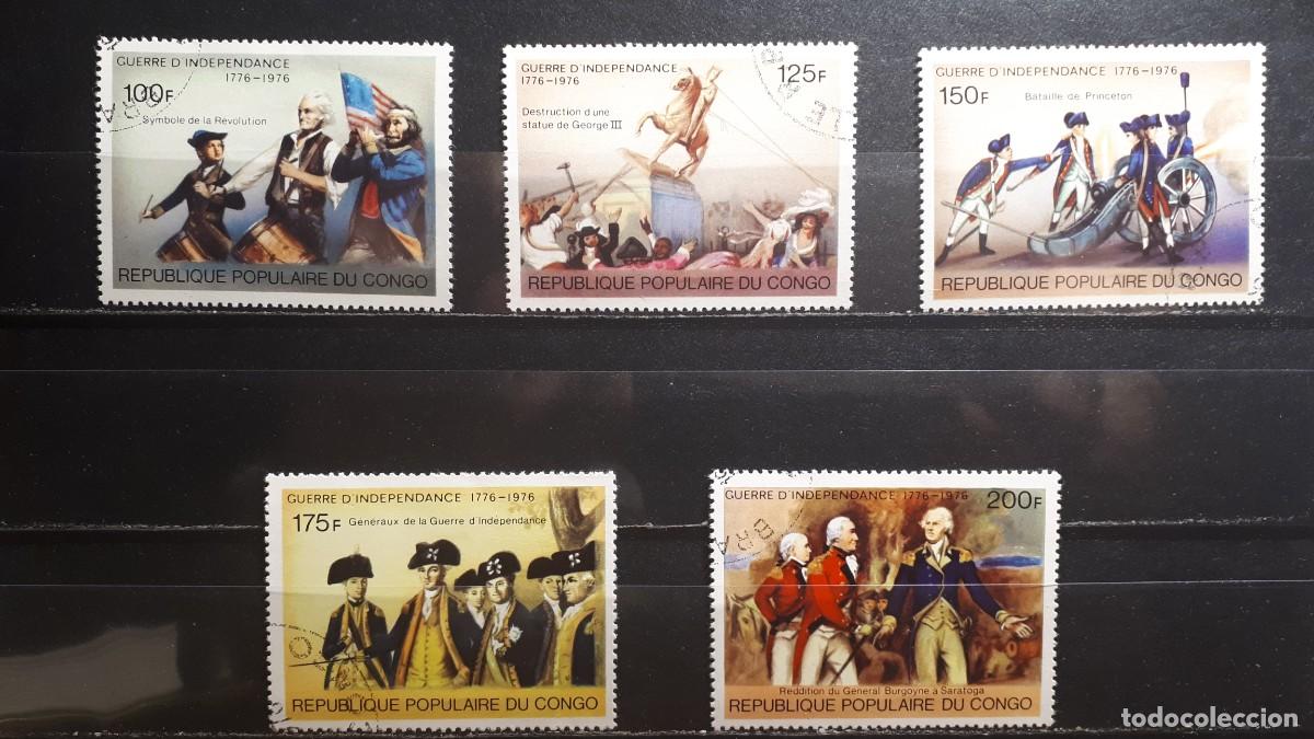 Sellos: MILITAR. CONGO . A&Ntilde;O 1976. &deg;. YVERT 432/6
