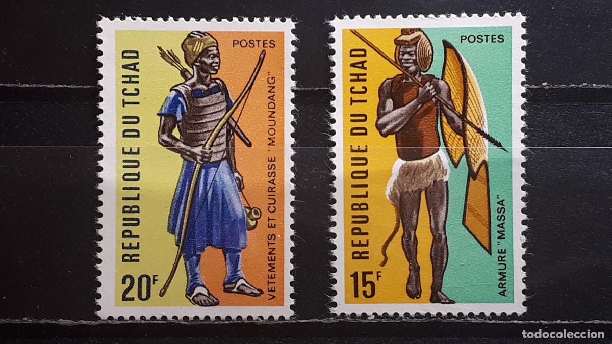 Sellos: MILITAR. TCHAD . A&Ntilde;O 1972. **. YVERT 271/2