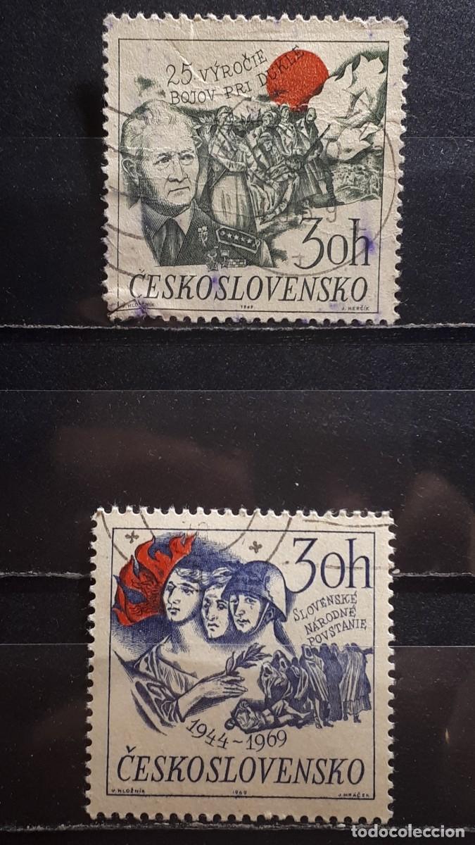 Sellos: MILITAR. CHECOSLOVAQUIA. A&Ntilde;O 1969. &deg;. YVERT 1736, 1737