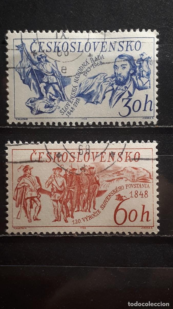 Sellos: MILITAR. CHECOSLOVAQUIA. A&Ntilde;O 1968. &deg;. YVERT 1662/3