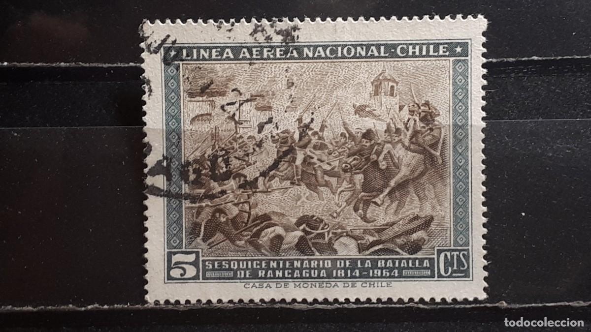 Sellos: MILITAR. CHILE. &deg;. A&Ntilde;O 1965. YVERT A&Eacute;REO 221