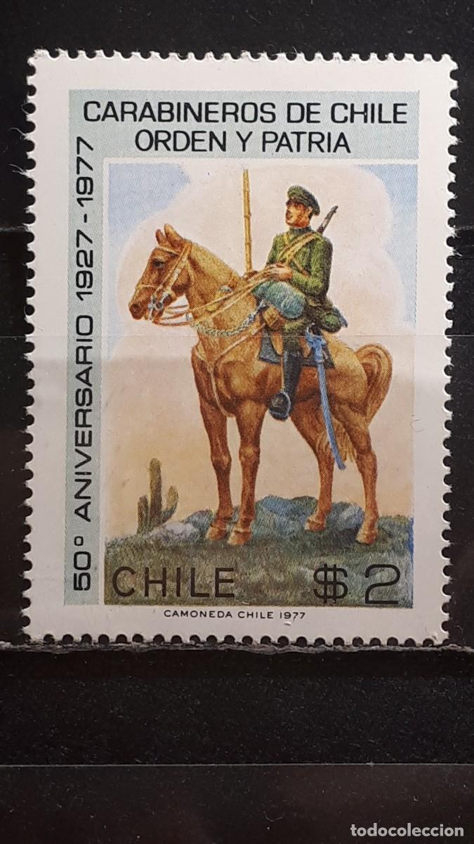 Sellos: MILITAR. CHILE. A&Ntilde;O 1977. **.