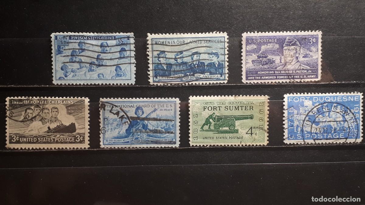 Sellos: MILITAR. ESTADOS UNIDOS. &deg;. A CATALOGAR