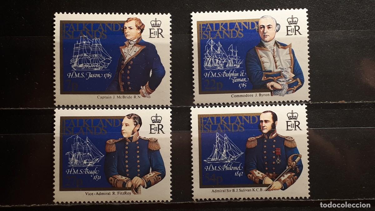 Sellos: MILITAR. MALVINAS. A&Ntilde;O 1985. **. Yvert 444/7.