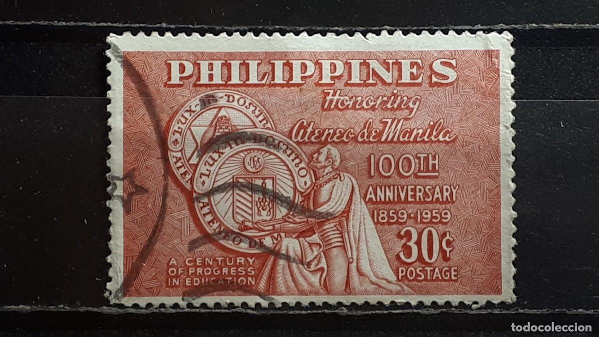 Sellos: MILITAR. FILIPINAS. A&Ntilde;O 1959. &deg;. Yvert 494