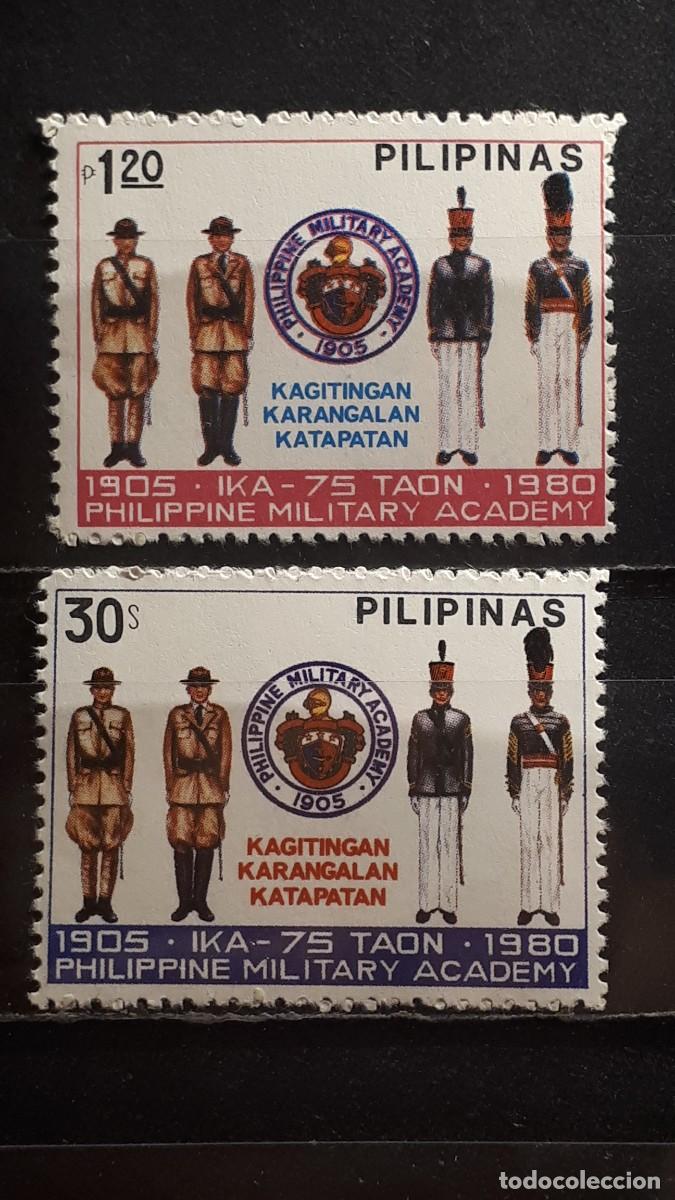 Sellos: MILITAR. FILIPINAS. A&Ntilde;O 1980. **. Yvert 1172/3