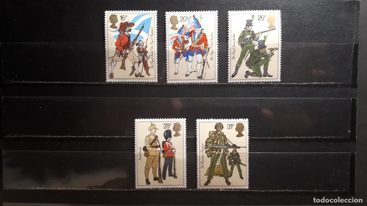 Sellos: MILITAR. GRAN BRETA&Ntilde;A. A&Ntilde;O 1983. **. YVERT 1094/8
