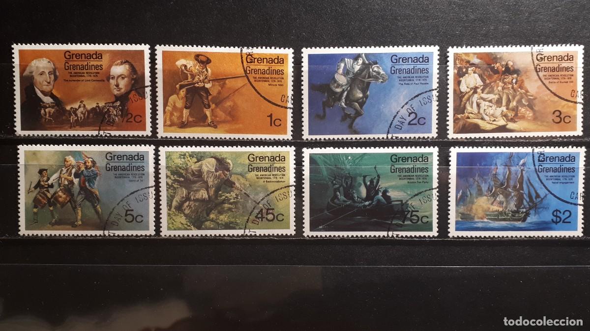 Sellos: MILITAR. GRENADA, GRENADINES. A&Ntilde;O 1975. &deg;. YVERT 74/81