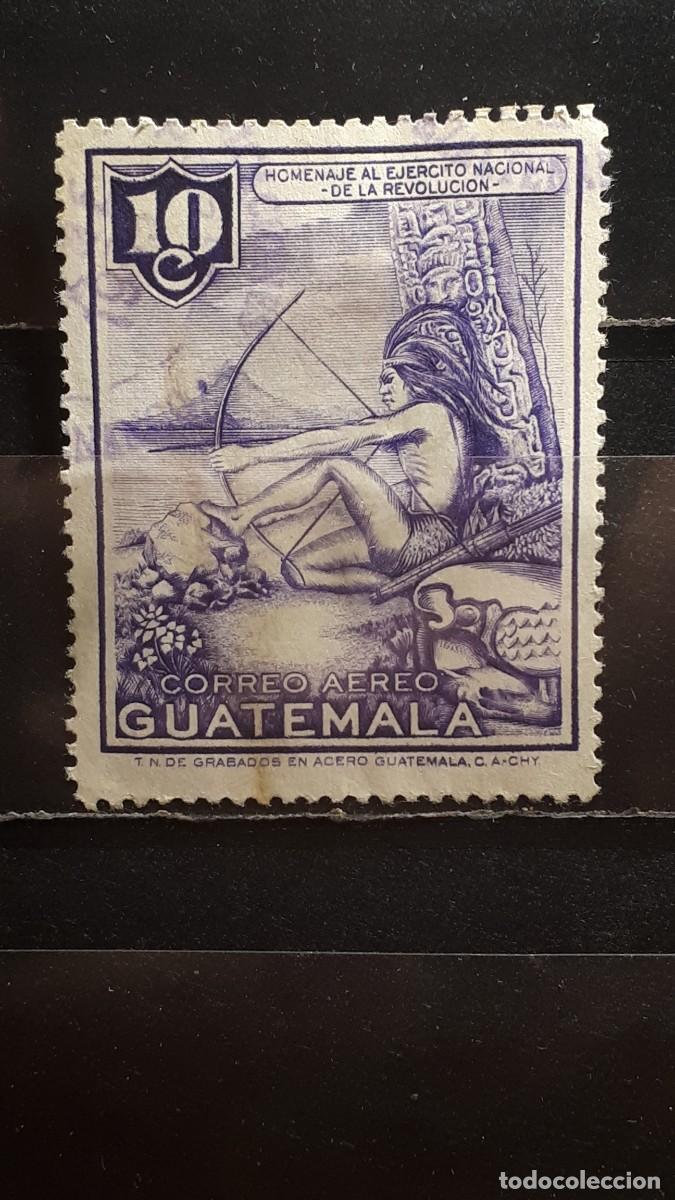 Sellos: MILITAR. GUATEMALA. A&Ntilde;O 1954. &deg;. YVERT 203