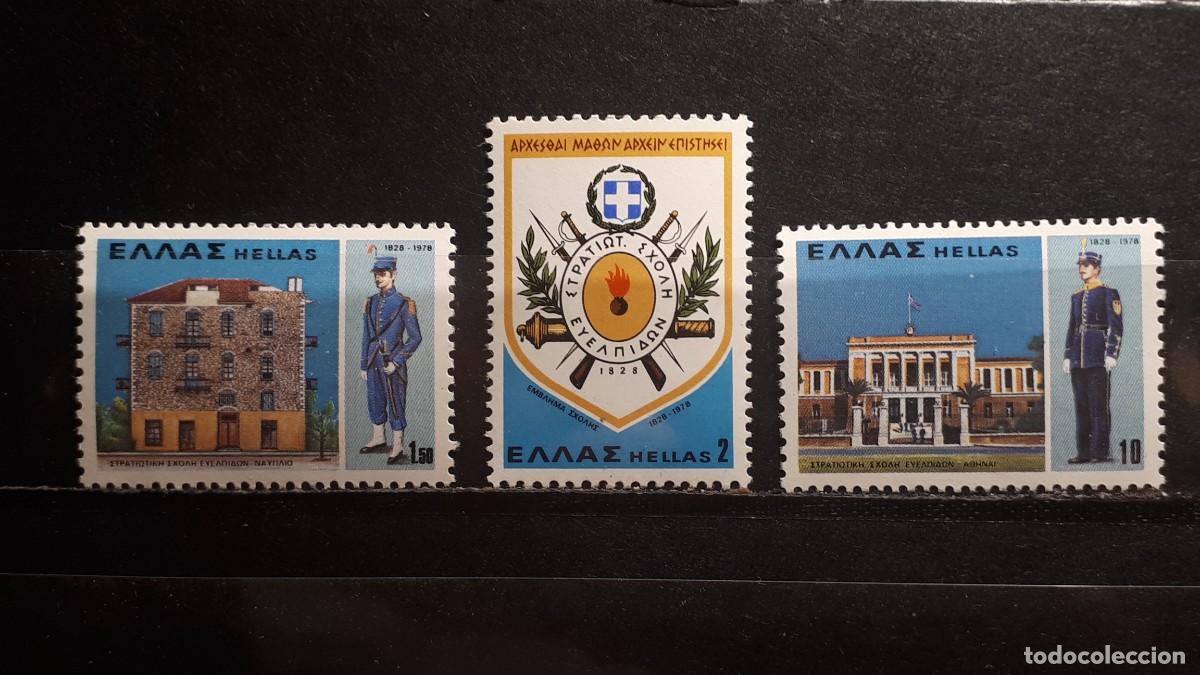Sellos: MILITAR. GRECIA. A&Ntilde;O 1978. **. YVERT 1319/21