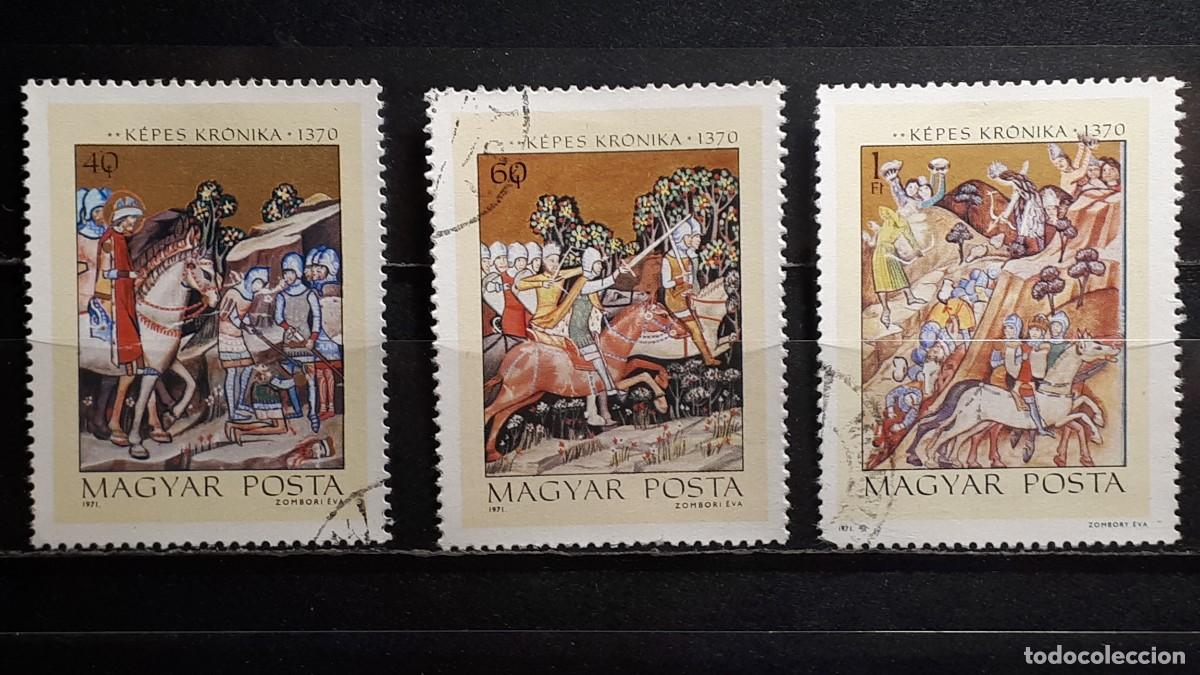 Sellos: MILITAR. HUNGR&Iacute;A. &deg; A&Ntilde;O 1971. YVERT 2185/7