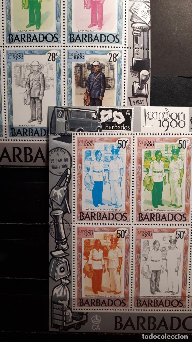 Sellos: MILITAR. BARBADOS. A&Ntilde;O 1980.**. YVERT H.B. 14, 15