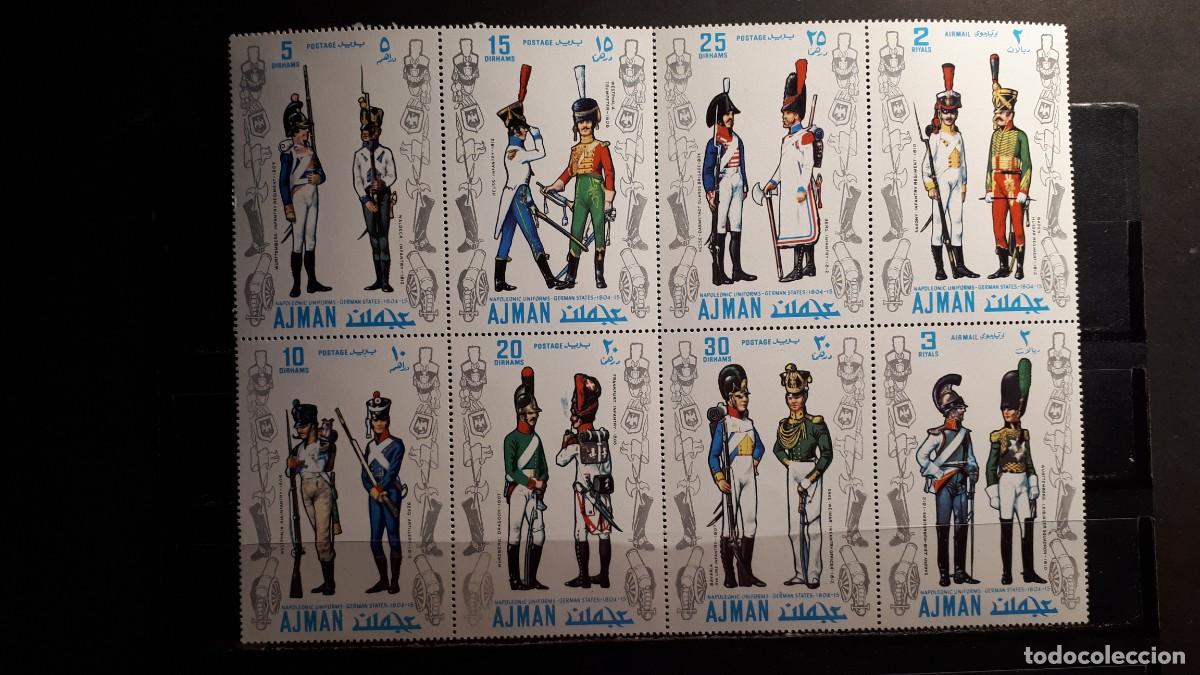 Sellos: MILITAR. AJMAN. A&Ntilde;O 1971. **. - Foto 1