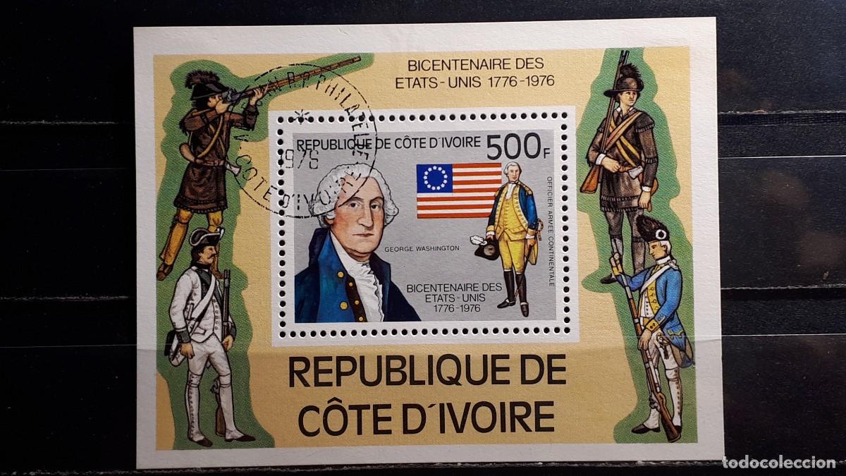 Sellos: MILITAR. COSTA DE MARFIL. A&Ntilde;O 1976. &deg;. YVERT H.B. 6
