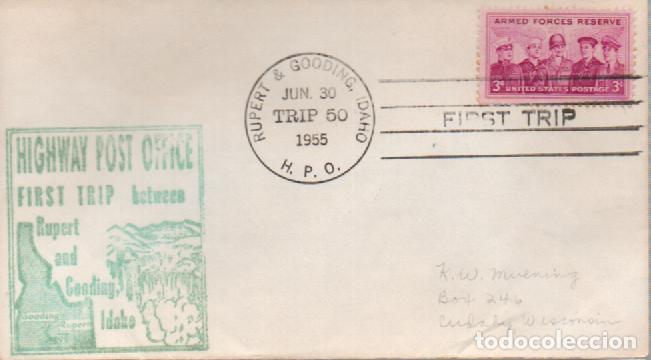 Sellos: Estados Unidos Ivert n&ordm; 594, Reservistas de las fuerzas armadas. Firs Trip 30-6-1955