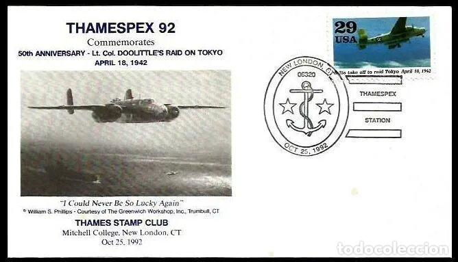 Sellos: USA 1992 ANIVERSARIO RAID AEREO SOBRE TOKIO