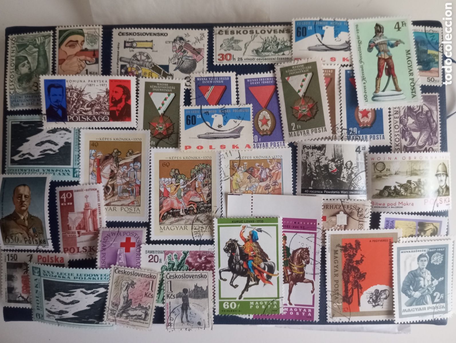 Sellos: LOTE DE 35.SELLOS DIFERENTES DE TEMA B&Eacute;LICO