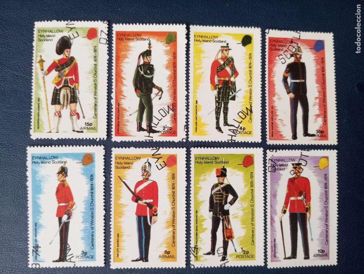 Sellos: UNIFORMES MILITARES BRITANICOS, SELLOS DE EYNHALLOW