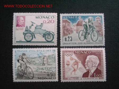 Sellos: MONACO, N&ordm; YVERT632/5. A&Ntilde;O 1963 - Foto 1