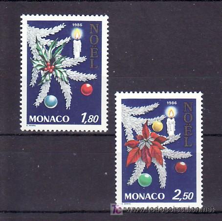 Sellos: monaco 1554/5 sin charnela, navidad, - Foto 1