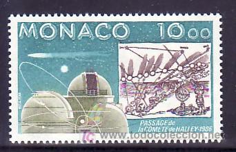 Sellos: monaco 1536 sin charnela, espacio, paso del cometa halley, - Foto 1
