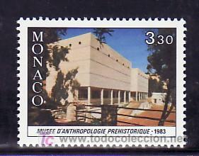 Sellos: monaco 1364 sin charnela, edificio del museo de antropologia prehistorica, - Foto 1