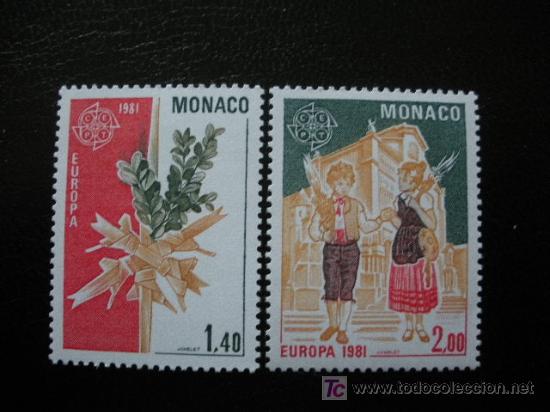 Sellos: MONACO 1981  IVERT 1273/4 ***  Europa - Folklore - Foto 1